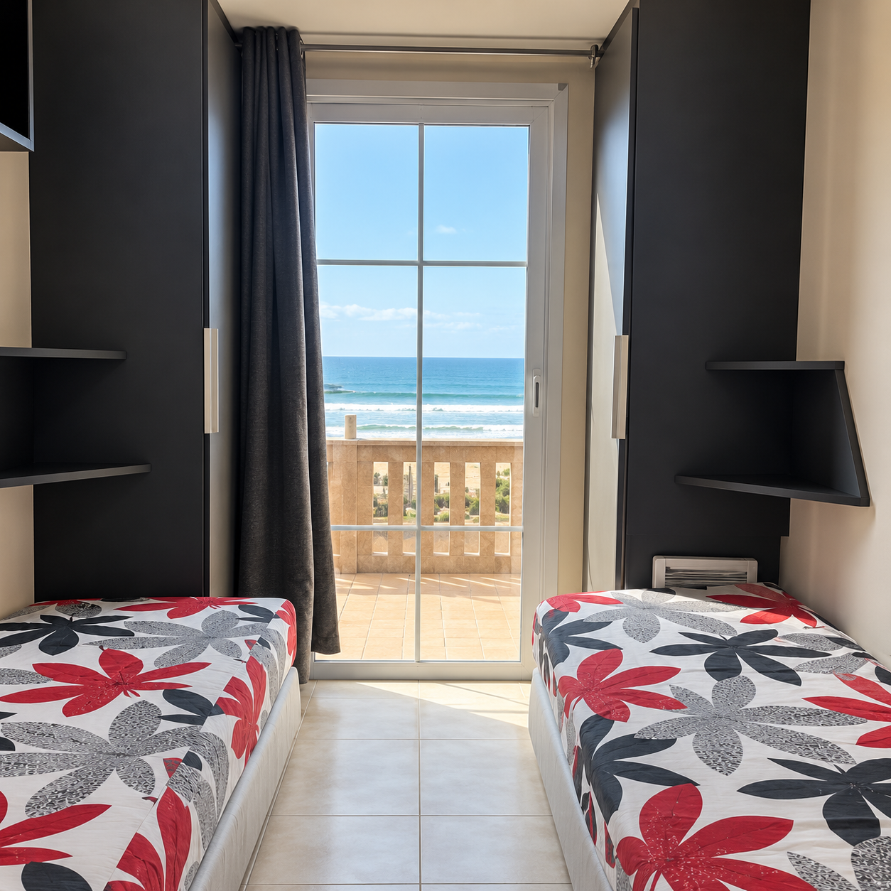 Chambre avec lits simples